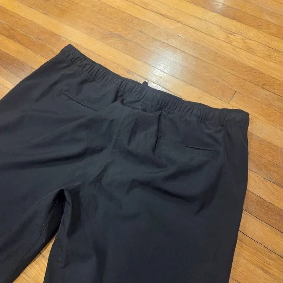 Albion Fit Jetsetters Black Jogger Pants with Gold Ankle Zip Detail - Picture 12 of 13